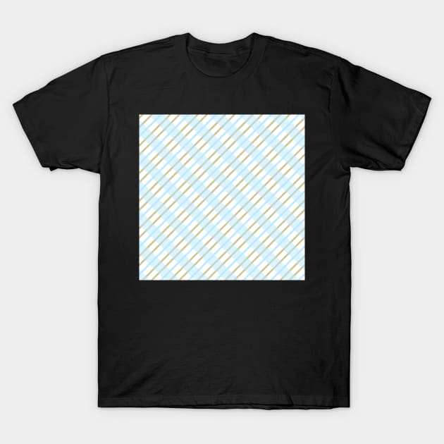 blue,green mixed check T-Shirt by zzzozzo